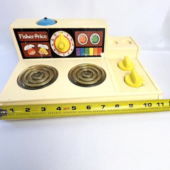 Fisher Price 1978 Stovetop Vintage Toy Range Glow Magic Burners #919 Made in USA - Picture 7 of 9